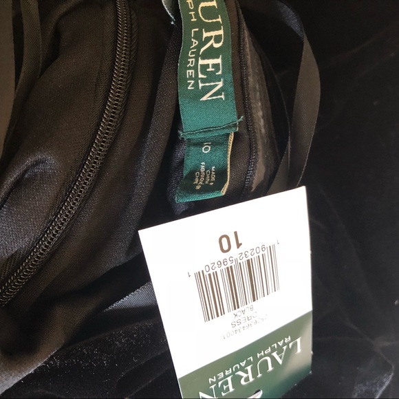 Ralph Lauren Black Velvet Dress 💄 NWT - Picture 3 of 7